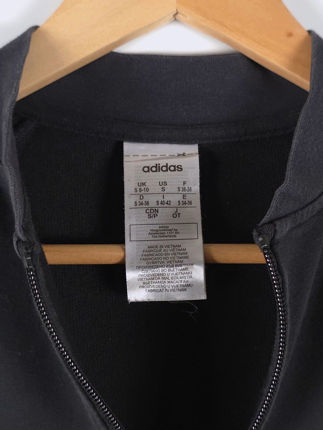 Felpa con zip adidas
